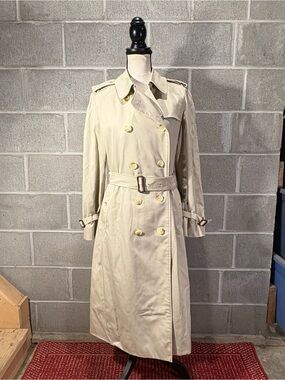 Burberry trench coat.